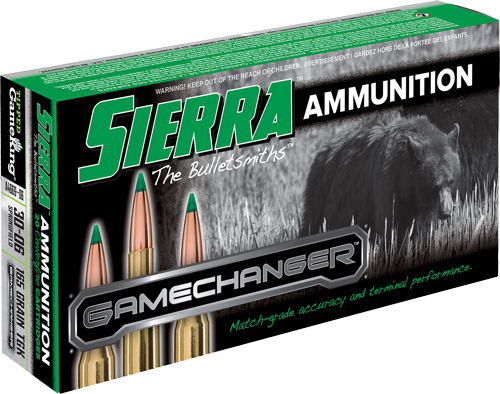 SIERRA GAMECHANGER 30-06 165GR TIPPED GAMEKING 20RD 10BX/CS < - for sale