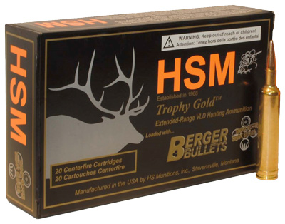 HSM TROPHY GOLD 6.5X55 MAUSER 140GR BERGER 20RD 25BX/CS << - for sale