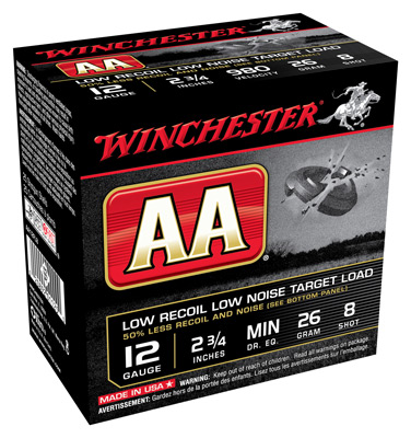 WINCHESTER AA 12GA 2.75" 7/8OZ #8 980FPS 250RD CASE LOT - for sale