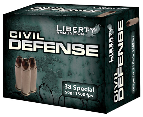 LIBERTY CIVIL DEFENSE 38 SPECIAL 50GR HP 20RD 10BX/CS - for sale