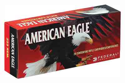 FEDERAL AE 223 REM 55GR FMJ-BT 20RD 25BX/CS - for sale