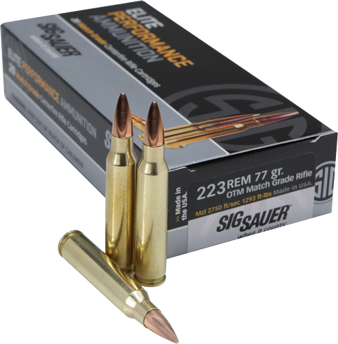 SIG 223 REM 77GR OTM 20RD 25BX/CS - for sale