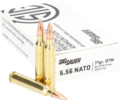 SIG 5.56X45 77GR ELITE OTM 20RD 10BX/CS - for sale