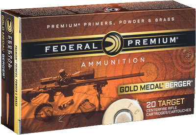 FEDERAL GOLD MEDAL 223 REM 73GR BERGER BTHP 20RD 10BX/CS - for sale