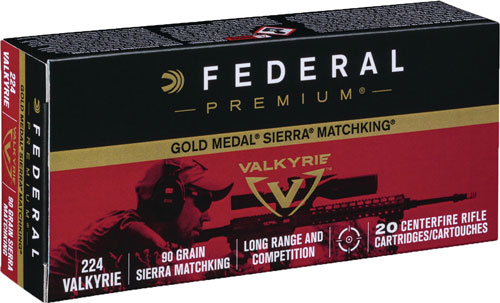 FEDERAL PREMIUM 224 VALKYRIE 90GR MATCHKING 20RD 10BX/CS - for sale