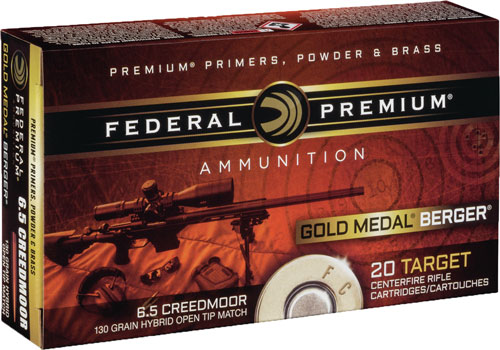 FEDERAL GOLD MEDAL 6.5 CM 130GR BERGER VLD 20RD 10BX/CS - for sale