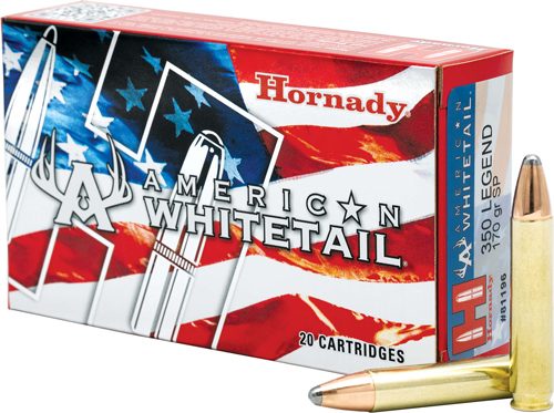 HORNADY WHITETAIL 350 LEGEND 170GR INTERLOCK 20RD 10BX/CS - for sale