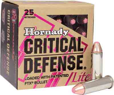 HORNADY CRITICAL DEFENSE LITE 38 SPECIAL 90GR FTX 25RD 10B/C - for sale