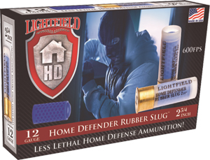 LIGHTFIELD 12GA 2.75" RUBBER SLUG 5RD 10BX/CS - for sale