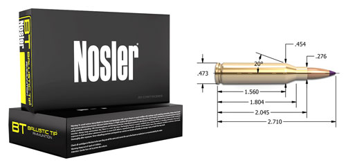 NOSLER 243 WIN 90GR BALLISTIC TIP 20RD 10BX/CS - for sale