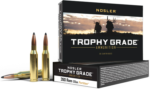NOSLER TROPHY 260 REM 125GR PARTITION TIP 20RD 10BX/CS < - for sale