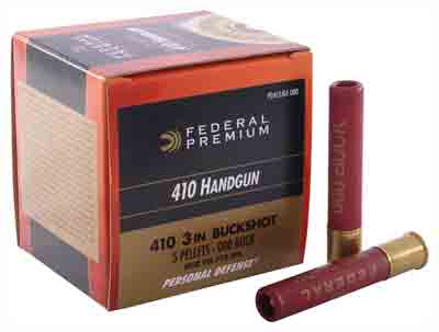 FEDERAL PREMIUM 410 3" 000 BUCK 5 PELLET 20RD 10BX/CS - for sale