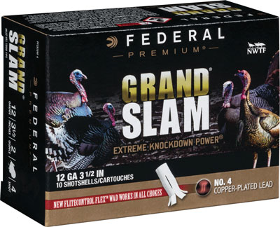 FEDERAL GRAND SLAM 12GA 3.5" 2OZ #4 10RD 5BX/CS - for sale