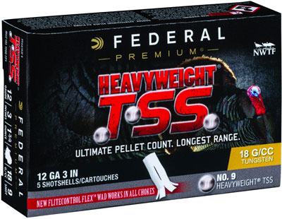 FEDERAL HEAVYWEIGHT TSS 12GA 3" 1-3/4OZ #9 5RD 10BX/CS - for sale