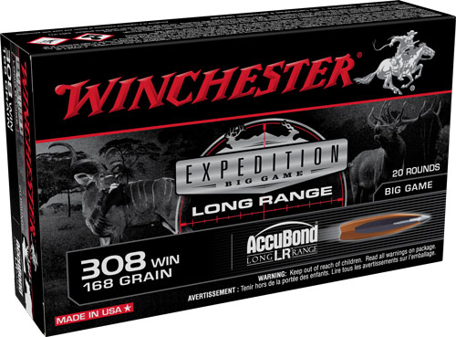 WINCHESTER EXPEDITION 308 WIN 168GR ACCUBOND 20RD 10BX/CS - for sale