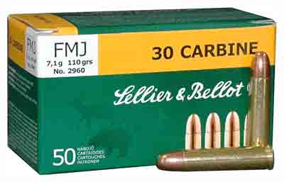S&B 30 CARBINE 110GR FMJ 50RD 20BX/CS - for sale