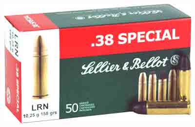 S&B 38 SPECIAL 158GR LEAD-RN 50RD 20BX/CS - for sale