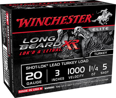 WINCHESTER LONG BEARD XR 20GA 3" 1-1/4OZ #5 10RD 10BX/CS - for sale