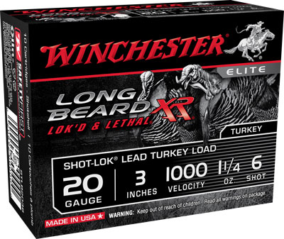 WINCHESTER LONG BEARD XR 20GA 3" 1-1/4OZ #6 10RD 10BX/CS - for sale
