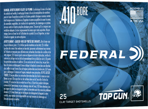 FEDERAL TOP GUN 410 2.5" 1/2OZ #7.5 1330FPS 250RD CASE LOT - for sale