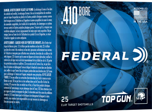 FEDERAL TOP GUN 410 2.5" 1/2OZ #9 1330FPS 250RD CASE LOT - for sale