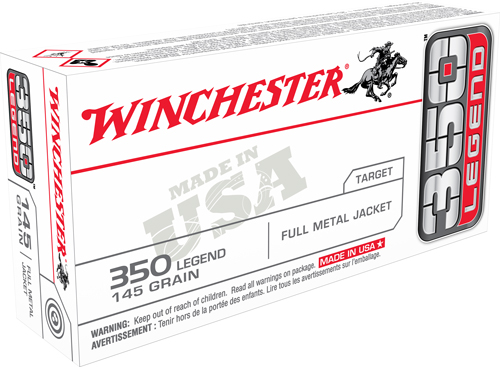 WINCHESTER USA 350 LEGEND 145GR FMJ 20RD 10BX/CS - for sale