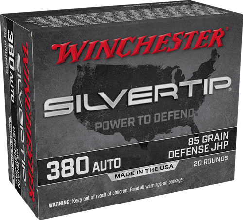 WINCHESTER SILVERTIP 380 ACP 85GR HP 20RD 10BX/CS - for sale