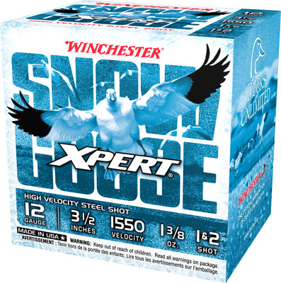 WINCHESTER SNOW GOOSE 12GA 3.5" 1-3/8OZ #1&2 25RD 10BX/CS - for sale