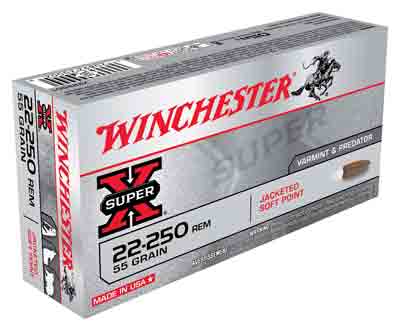 WINCHESTER SUPER-X 22-250 REM 55GR PSP 20RD 10BX/CS - for sale