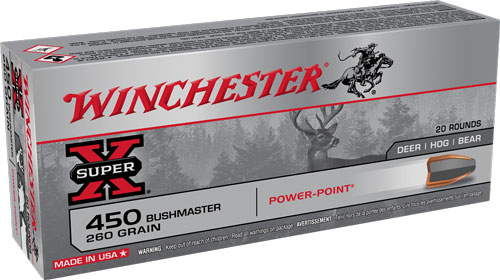 WINCHESTER SUPER-X 450 BM 260GR POWER POINT 20RD 10BX/CS - for sale