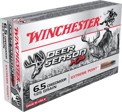 WINCHESTER DEER XP 6.5 CM 125GR EXTREME PT 20RD 10BX/CS - for sale