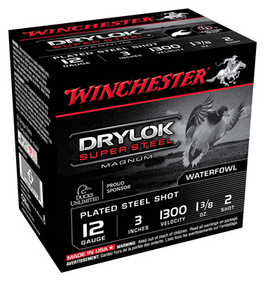 WINCHESTER DRYLOK 12GA 3" 1-3/8OZ #2 25RD 10BX/CS - for sale