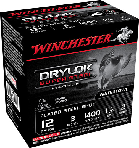 WINCHESTER DRYLOK 12GA 3" 1-1/4OZ #2 25RD 10BX/CS - for sale
