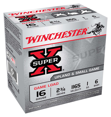 WINCHESTER SUPER-X 16GA 2.75" 1OZ #6 1165FPS 25RD 10BX/CS - for sale