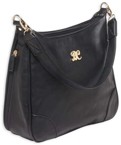 BULLDOG CONCEALED CARRY PURSE HOBO STYLE BLACK W/BLACK TRIM - for sale