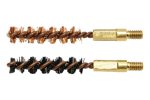 OTIS BORE BRUSH .22 CAL 2-PK 1-NYLON 1-BRONZE 8-32 THREAD - for sale