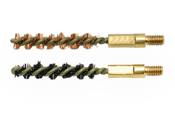 OTIS BORE BRUSH .243 2-PK 1-NYLON 1-BRONZE 8-32 THREAD - for sale