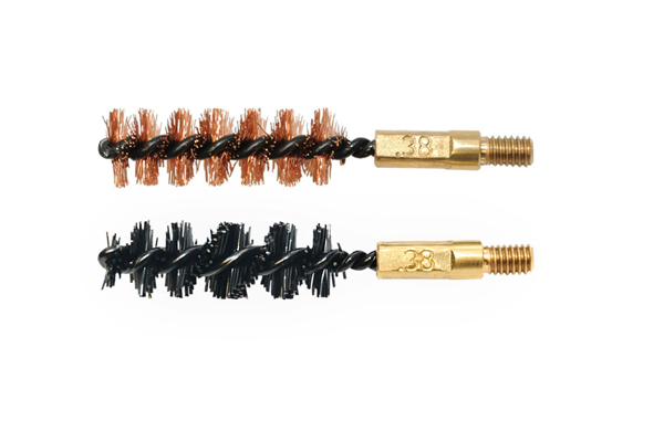 OTIS BORE BRUSH .38 CAL 2-PK 1-NYLON 1-BRONZE 8-32 THREAD - for sale
