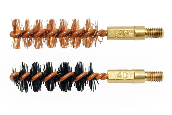 OTIS BORE BRUSH .40 CAL 2-PK 1-NYLON 1-BRONZE 8-32 THREAD - for sale