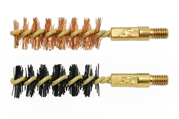 OTIS BORE BRUSH .45 CAL 2-PK 1-NYLON 1-BRONZE 8-32 THREAD - for sale