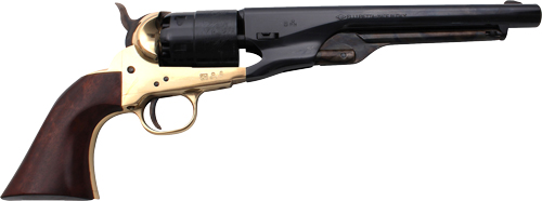 TRADITIONS BP REVOLVER 1860 COLT ARMY 44 CAL 8" BRASS/WAL - for sale