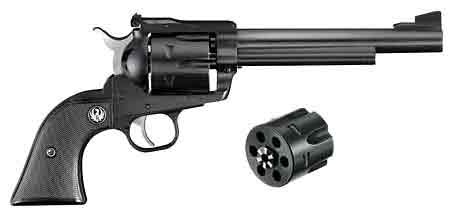 RUGER BLACKHAWK CONVERTIBLE 357/9MM 6.5" AS BLUED BLK SYN - for sale