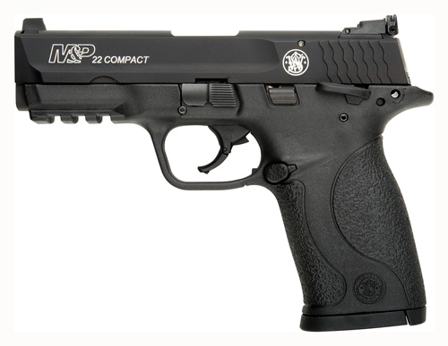 S&W M&P22 COMPACT 22LR 3.56" AS 10 SHOT SAFETY BLK THREADED - for sale