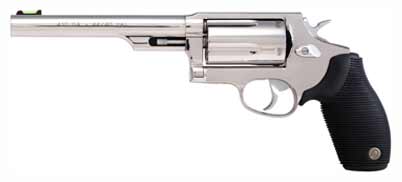 TAURUS JUDGE 45LC/410 2.5" 6.5" FS 5-SH STAINLESS RUBBER - for sale