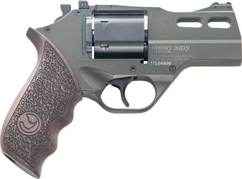 CHIAPPA RHINO 30DS 357MAG 3" ADJ. SIGHT ODG/WALNUT - for sale