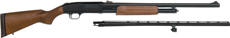 MOSSBERG 500 COMBO 12GA 3" 28"VR 24"RIFLED BLUED HARDWOOD - for sale