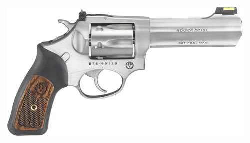 RUGER SP101 327 FED MAG 4.20" ADJ. STAINLESS RUBBER - for sale