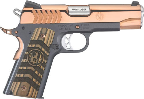 RUGER SR1911 9MM FS 9-SHOT COMMANDER POLISHED ROSE (TALO) - for sale