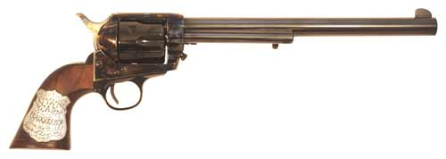CIMARRON WYATT EARP 45LC OM FS 10" CC/BL WALNUT W/SHIELD - for sale