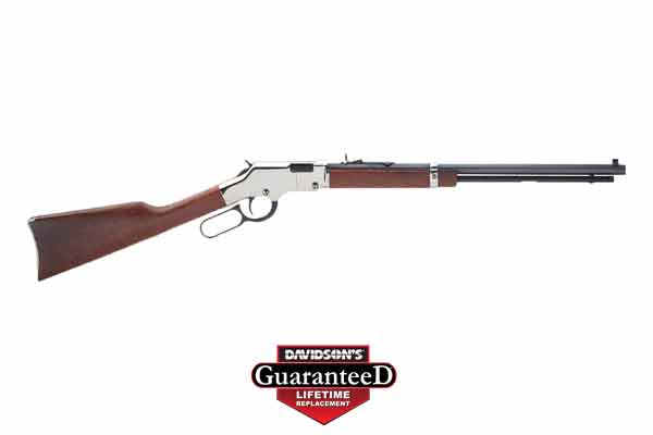 HENRY GOLDEN BOY SILVER 22WMR 20.5" OCTAGON WALNUT - for sale